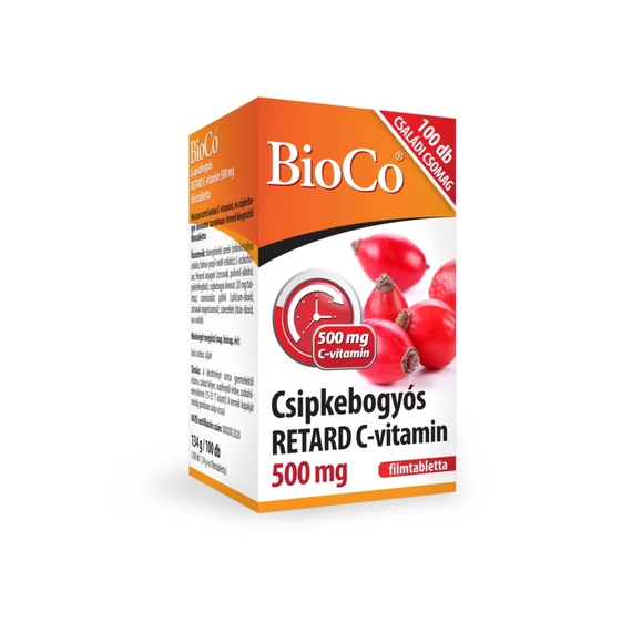 BioCo Csipkebogyós retard c-vitamin 500mg 100x