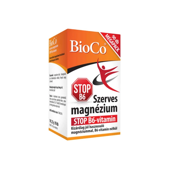 BioCo Szerves Magnézium Stop B6-vitamin nélkül MEGAPACK 90x