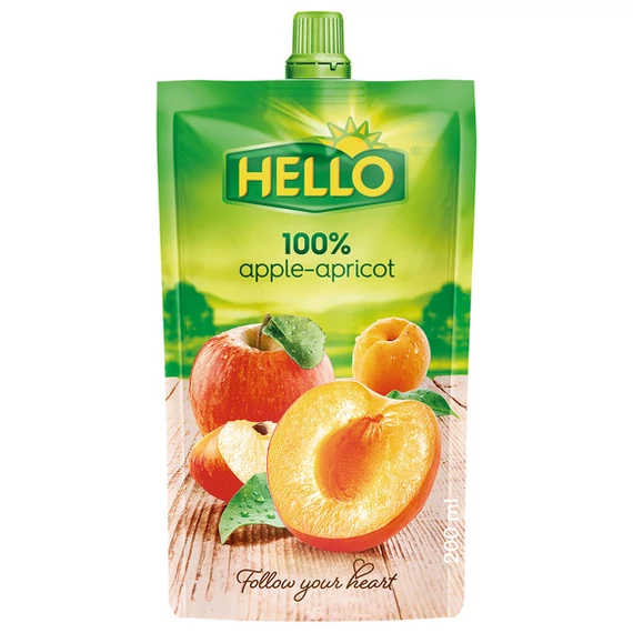 Hello Alma-sárgabarack 100% tasakos 200ml