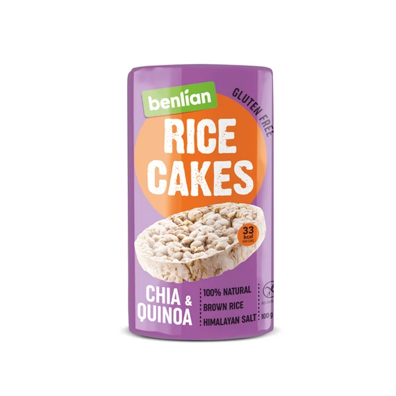 BenlianFood puffasztott rizs chia és quinoa mag 100g
