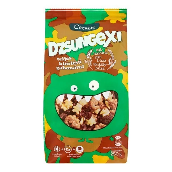 Cornexi Dzsungexi gabonapehely mézes-malátás-kakaós 250g
