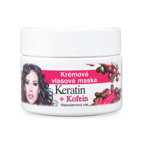 Bione keratin+koffein regeneráló krémes hajpakolás 260ml