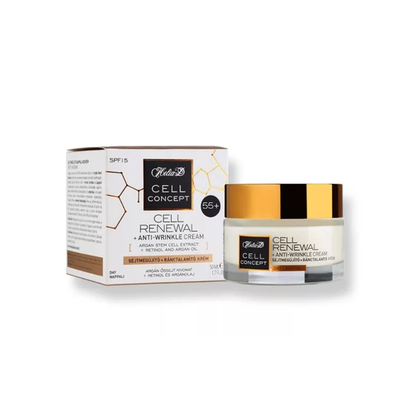 Helia-D sejtmegújító+ránctalanító nappali krém 55+ 50ml