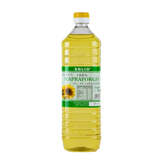 Solio hidegen sajtolt napraforgóolaj 500ml