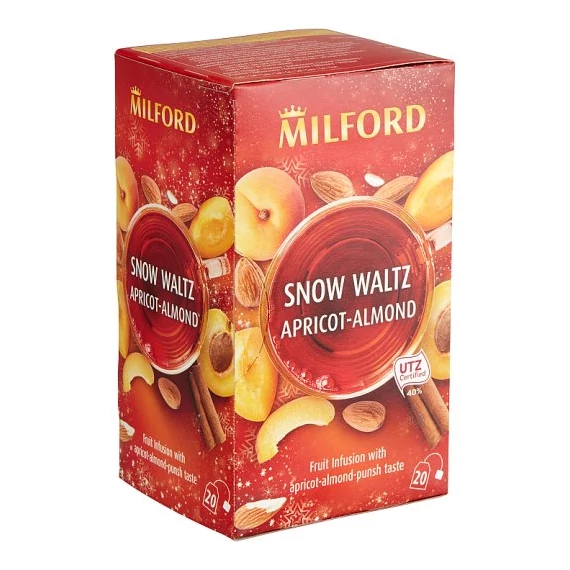 Milford gyümöLcstea snow waltz sárgabar.-mandula-puncs 20x