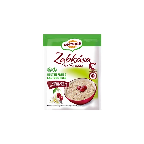 Cerbona gluténmentes zabkása meggy-vanília 50g