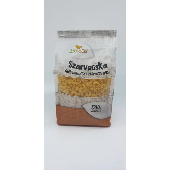 Love Diet gluténmentes tészta Szarvacska 500g