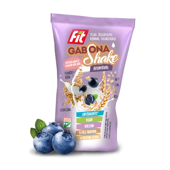 Fit gabona shake laktózmentes áfonyás 50g