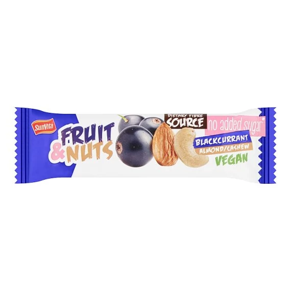 Sunvita feketeribizlis gyümölcsszelet kesudió mandula Val 30g
