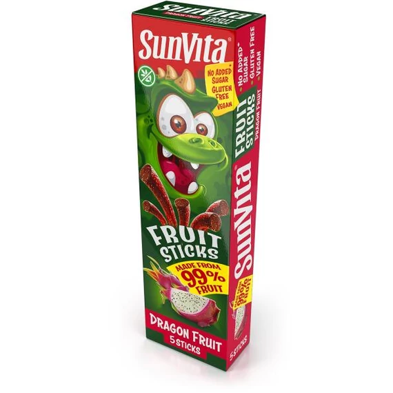 Sunvita gyümölcsrúd sárkánygyümölcs 5x20g 100g
