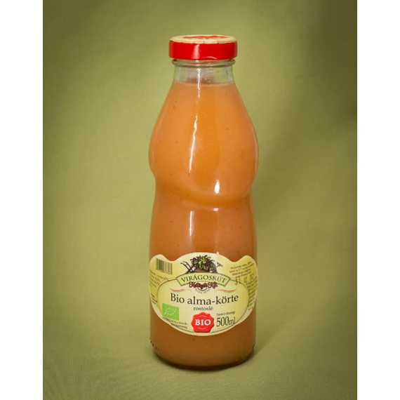 Virágoskút bio alma-körte rostoslé 500g