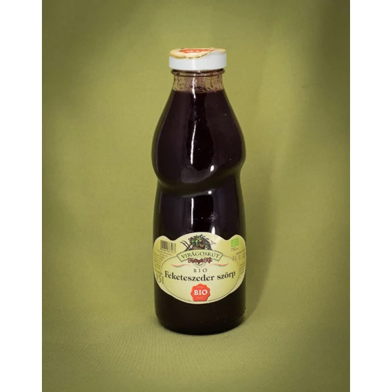 Virágoskút bio feketeszeder szörp 500ml