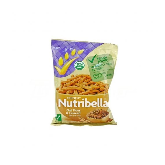 Nutribella lenmagos, teljes kiőrlésű vegán snack 70g