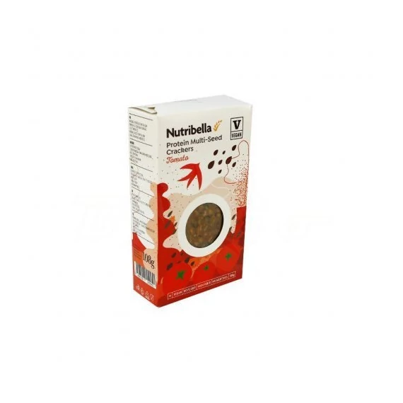 Nutribella Vegán protein paradicsomos kréker 108g