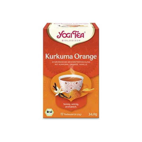 Yogi bio tea Kurkuma, narancs 17x