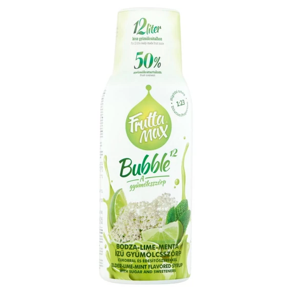 Frutta Max Light gyümölcsszörp bodza-lime-menta 500ml