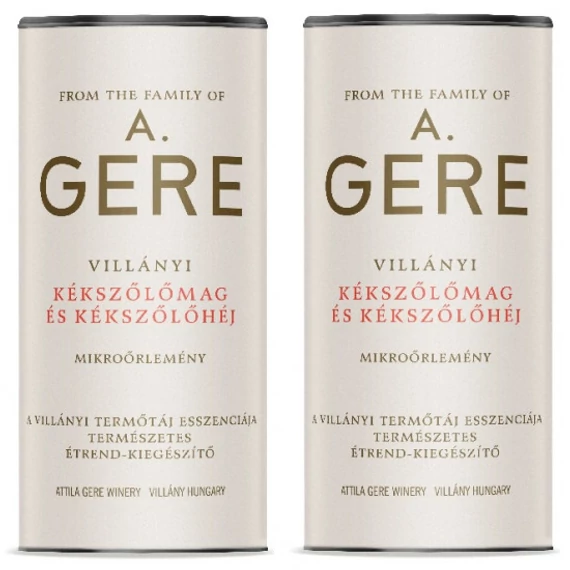 GERE villányi kékszőlőmag és-héj mikroőrlemény 2x150g 300g