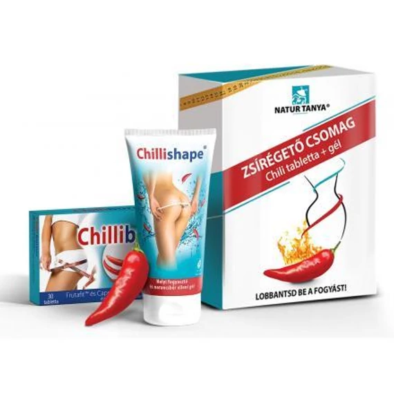 Natur Tanya zsírégető csomag chili tabs+gél 30db+200ml 1db