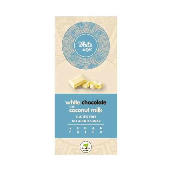 Health Market White Delight fehércsokoládé 80g