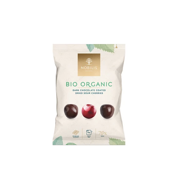 Nobilis Bio Organic étcsokoládés aszalt magozott meggy 50g
