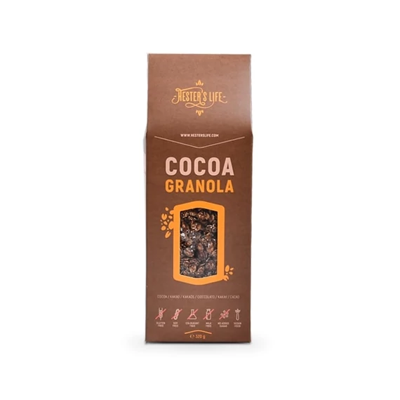 Hesters Life Cocoa granola kakaós 320g