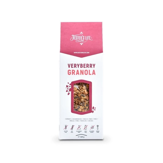 Hesters Life Veryberry granola ribizlis 320g