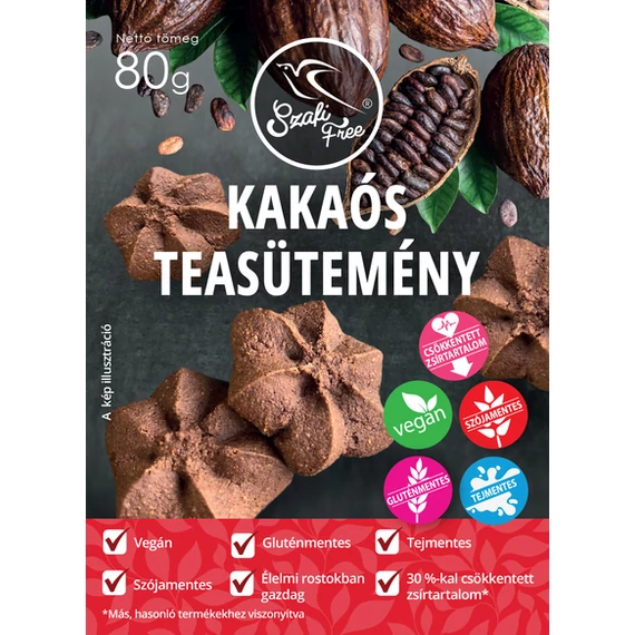 Szafi Free Kakaós teasütemény 80g