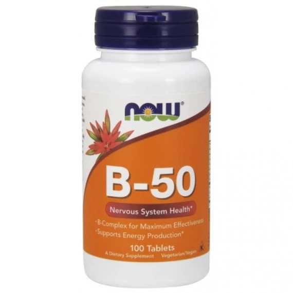 Now B50 50mg vitamin tabletta idegrendszer egészségére 100x