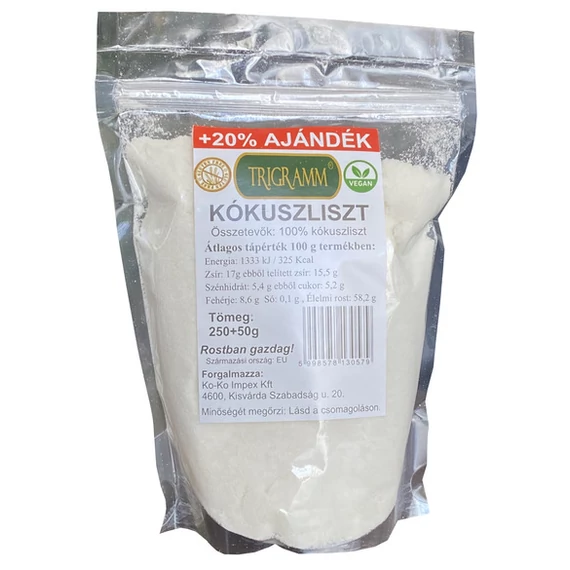 Trigramm Kókuszliszt +20% ajándék 250g