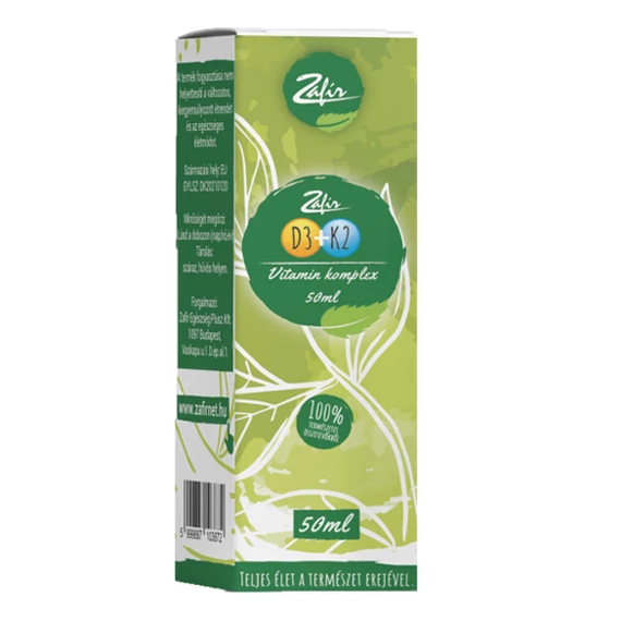 Zafír D3+K2 vitamin komplex csepp 50ml
