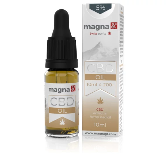 Magna CBD olaj 5%  200+ kendermagolaj 10ml