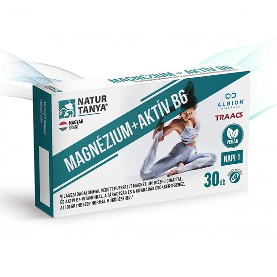 Natur Tanya Vegán Magnézium+ aktív B6 kapszula 30x