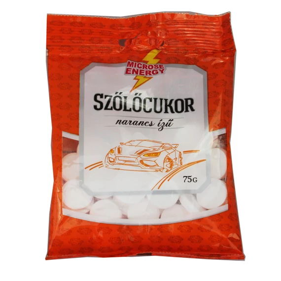 Microse energy szőlőcukor narancs ízű 75g