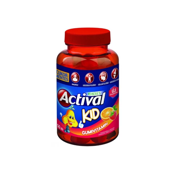 Béres Actival Kid gumivitamin cukormentes új összetétel 50x