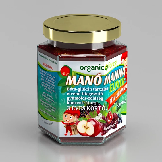 Organic Force Manó Manna elíxir béta-glükán 3é kortól 210g