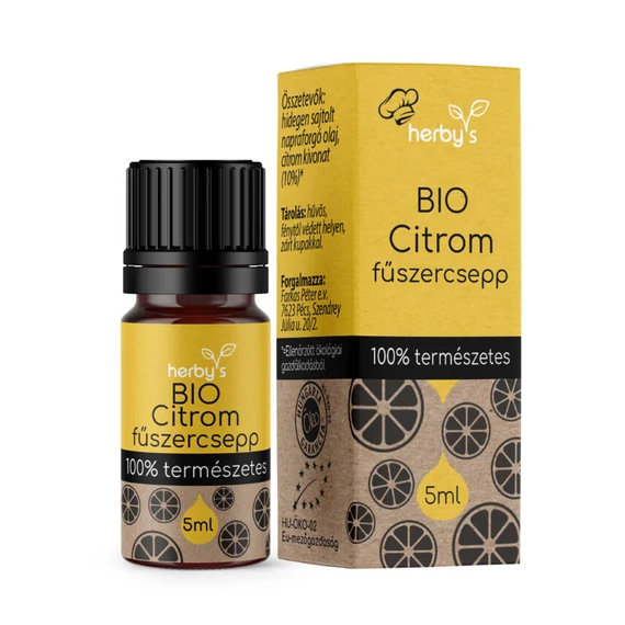 Herby's bio fűszercsepp citrom 5ml
