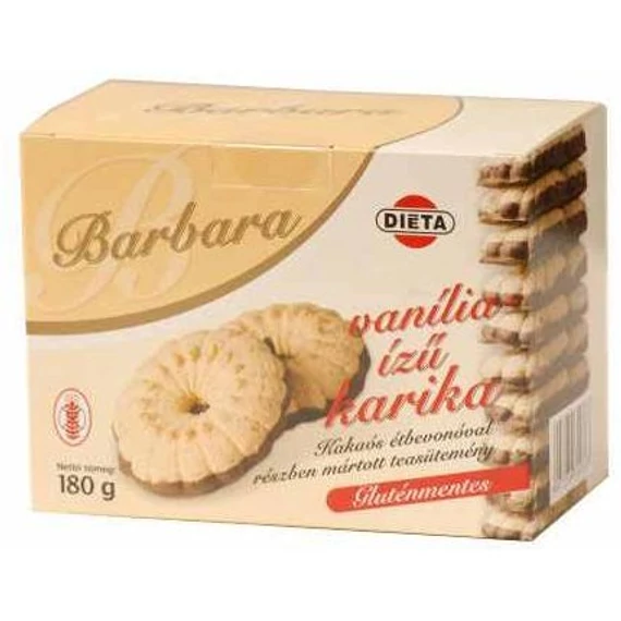 Barbara gluténmentes teasütemény vaníliás karika 150g