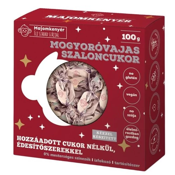 Majomkenyér szaloncukor mogyoróvajas 100g