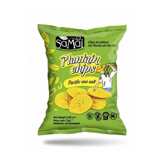 Samai Plantain főzőbanán chips tengeri sós 75g