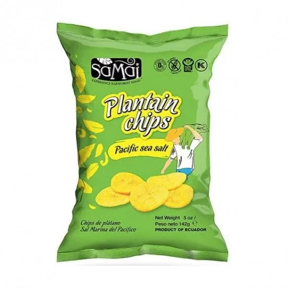 Samai Plantain főzőbanán chips tengeri sós 142g
