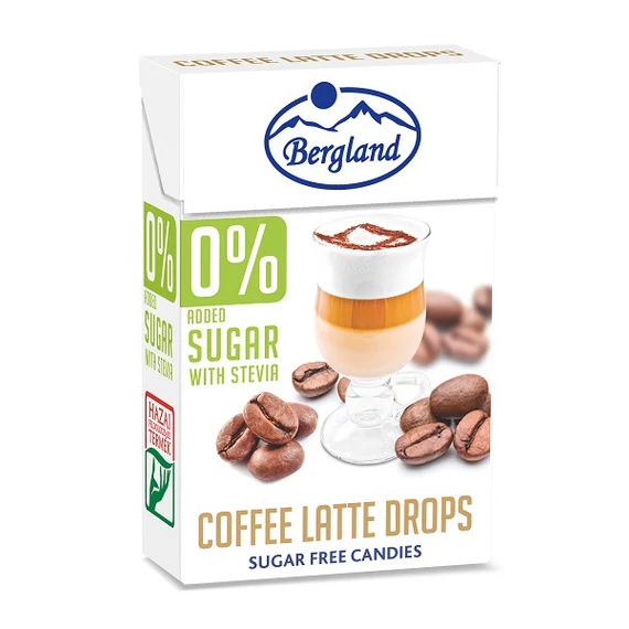 Bergland Coffee latte cukormentes tejeskávés cukorka 40g