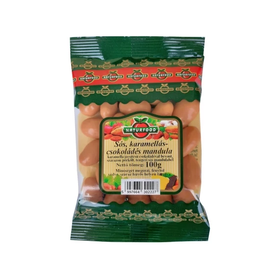 Naturfood sós karamellás-csokoládés mandula 100g
