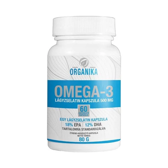 Organika Omega-3 500mg lágyzselatin kapszula 60x