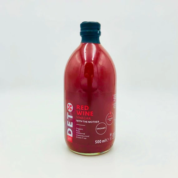 Deto bio szűretlen vörösbor ecet szirup anyaecettel 500ml