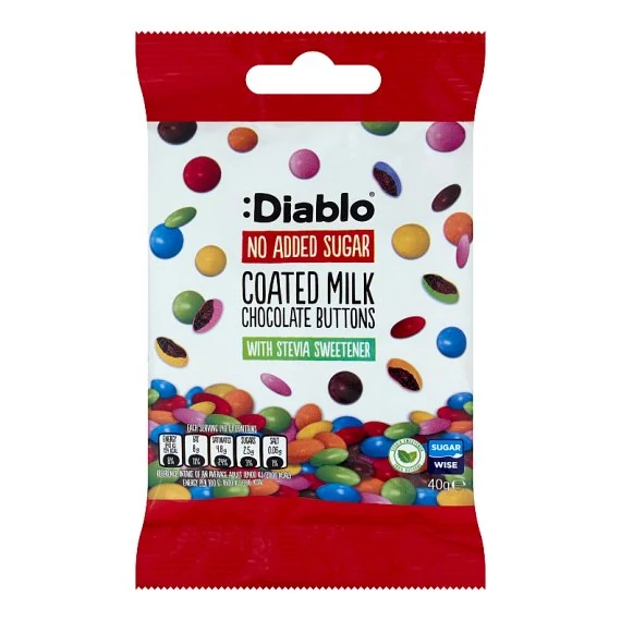 Diablo drazsé tejcsokoládés cukorbevonattal steviaval 40g