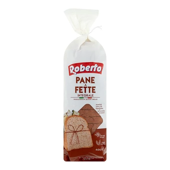 Roberto teljes kiőrlésű szeletelt kenyér 400g