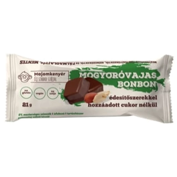 Majomkenyér Mogyoróvajas bonbon 21g