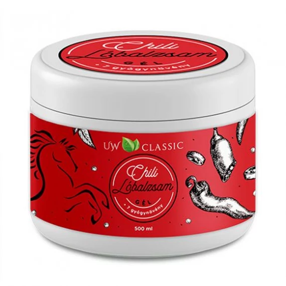 UW Classic lóbalzsam chilivel+7 gyógynövény 500ml