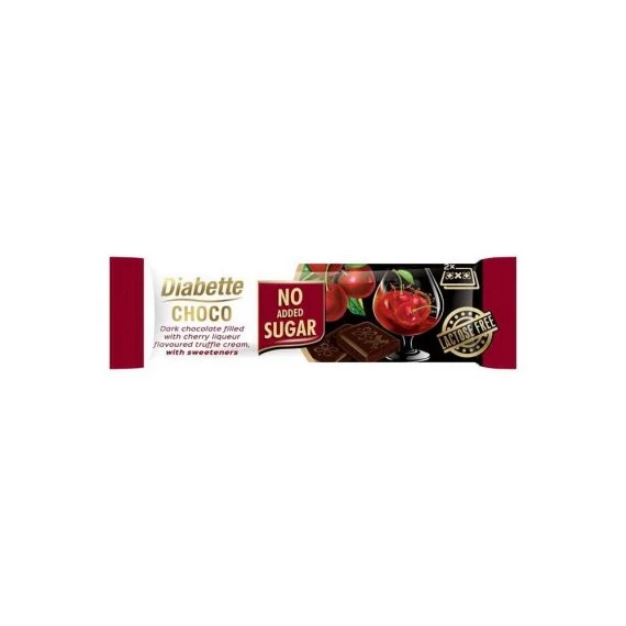 Dibette Nas meggyes trüffel ízű krémmel tölt.étcsokoládé 25g