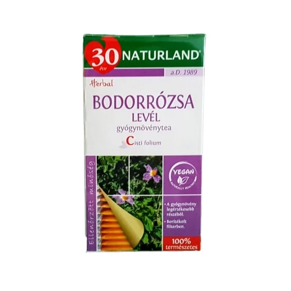 Naturland Bodorrózsa levél filteres 25x1.3g 32g